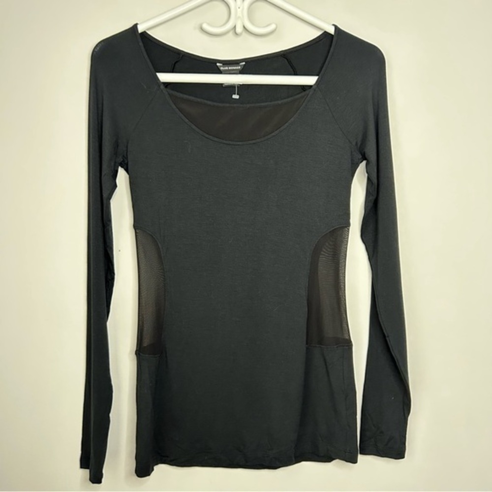 Club Monaco Cutout Long Sleeve TShirt